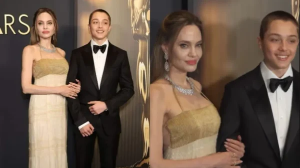 Filho caçula de Angelina Jolie faz aparição rara ao lado da mãe