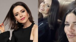 Sandy vai com a sogra em evento no Rio de Janeiro