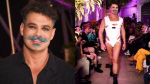 Carmo Dalla Vecchia desfila de forma inusitada em São Paulo; veja como