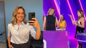 Fernanda Gentil, ex-apresentadora da Globo, brinca e 'pede emprego' para Patrícia Abravanel