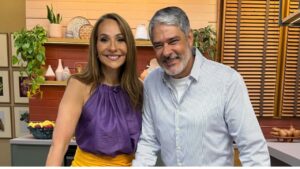 Maria Beltrão sugere que William Bonner fique pelado no Jornal Nacional