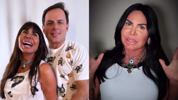 Gretchen reage após apelidarem o marido de 'bebê reborn'