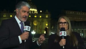 Climão! Ilze Scamparini foge de William Bonner ao vivo