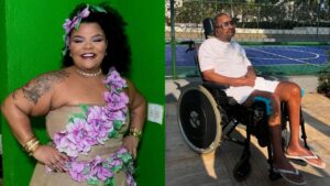 Com Arlindo Cruz em coma, família curte arraiá e show