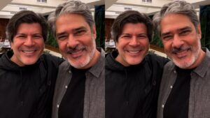 William Bonner e Paulo Ricardo se reencontram e recebem elogios da internet