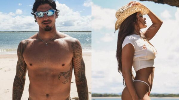 Gabriel Medina e modelo curtem dias na Bahia
