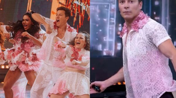 Dança dos Famosos: Rodrigo Faro abaixa as calças e surpreende público