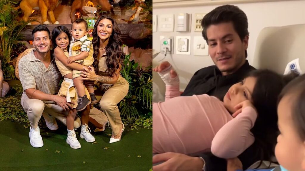 Arthur Aguiar visita filha no hospital; veja os registros!
