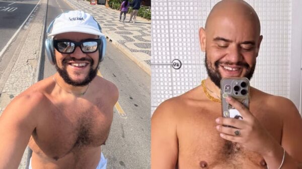Gominho exibe corpo após perder mais de 60 kg