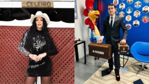 Rayane Figliuzzi, namorada de Belo, chora após Dudu Camargo sugerir traição