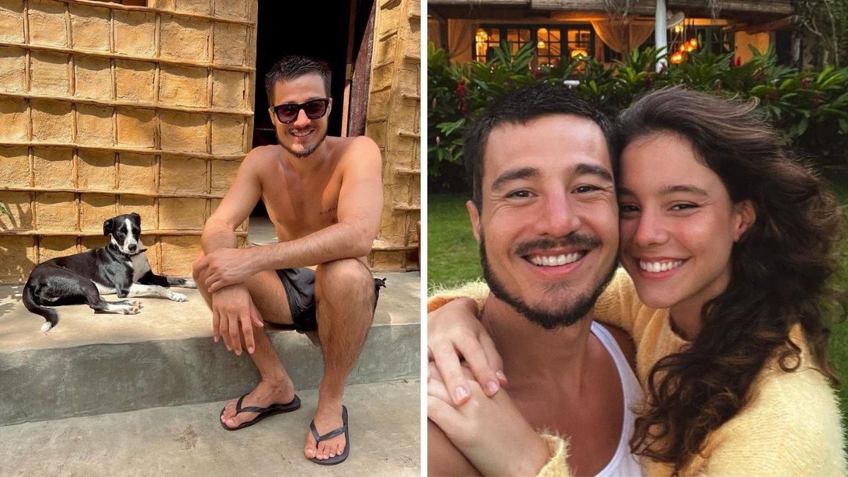 Tiago Iorc curte férias na Bahia e posa com a namorada